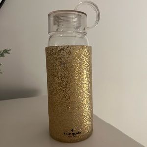 Kate spade sparkly gold tumbler new